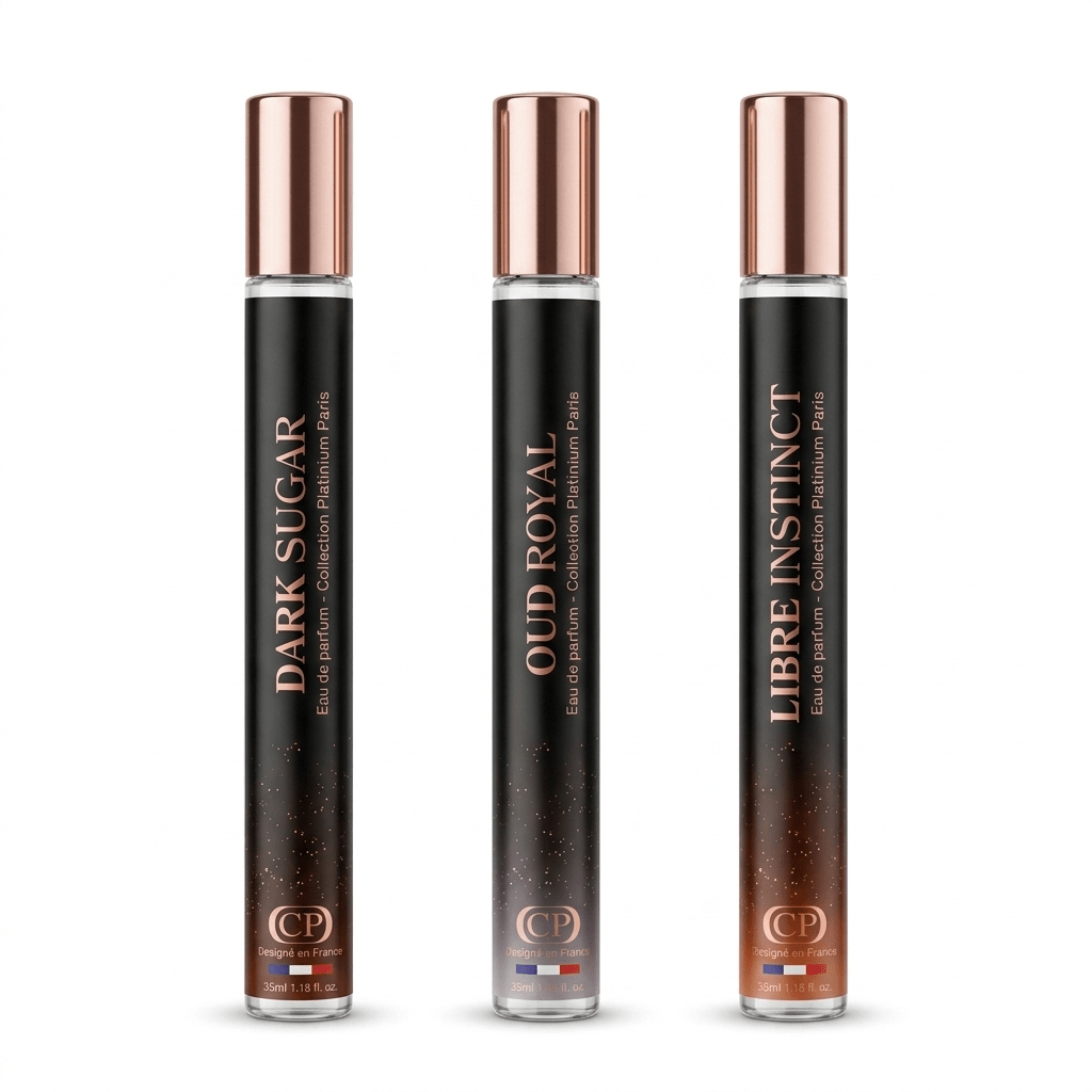 Image of Pack Of 3 Women's Perfumes 35ml – Dark Sugar, Oud Royal & Libre Instinct – Long-lasting Eau De Parfum – Paris Collection