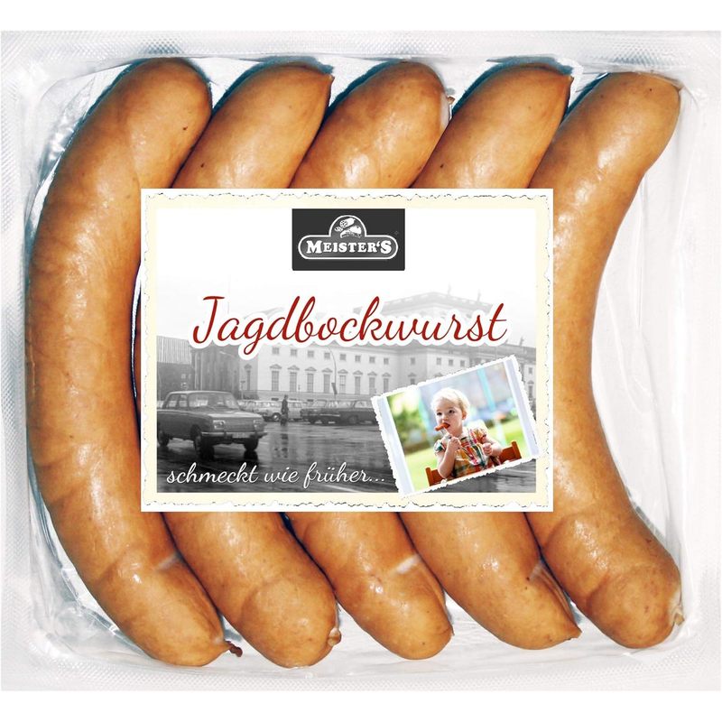 Hunting Goat Sausage | Master's Goat Sausage Kisses Hunting Sausage | Traditional Smoked Sausage | Sausage In Natural Casing | Premium Quality | 4 X 150g