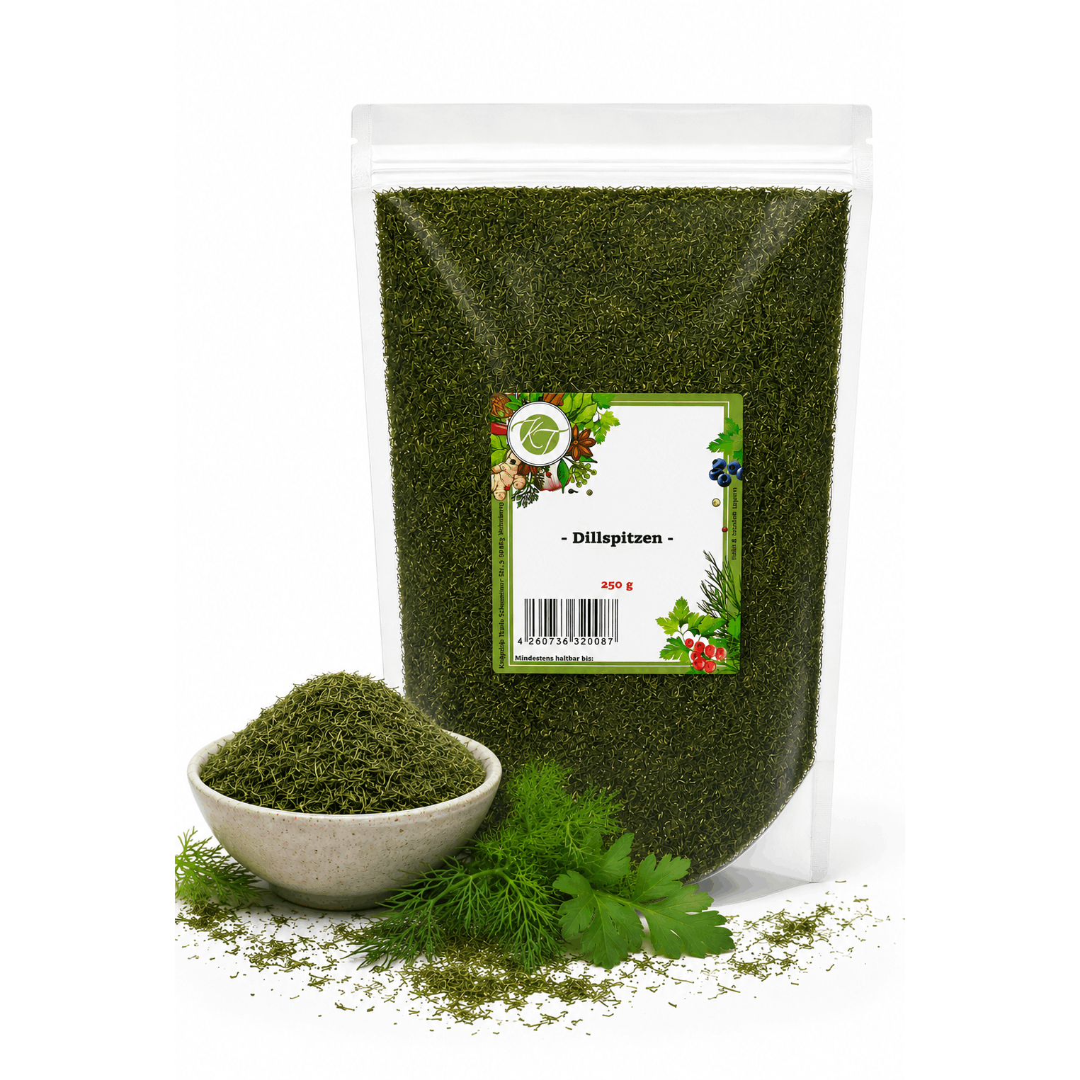 Kt Dill Tips - Dill Cut & Dried - 1a Quality