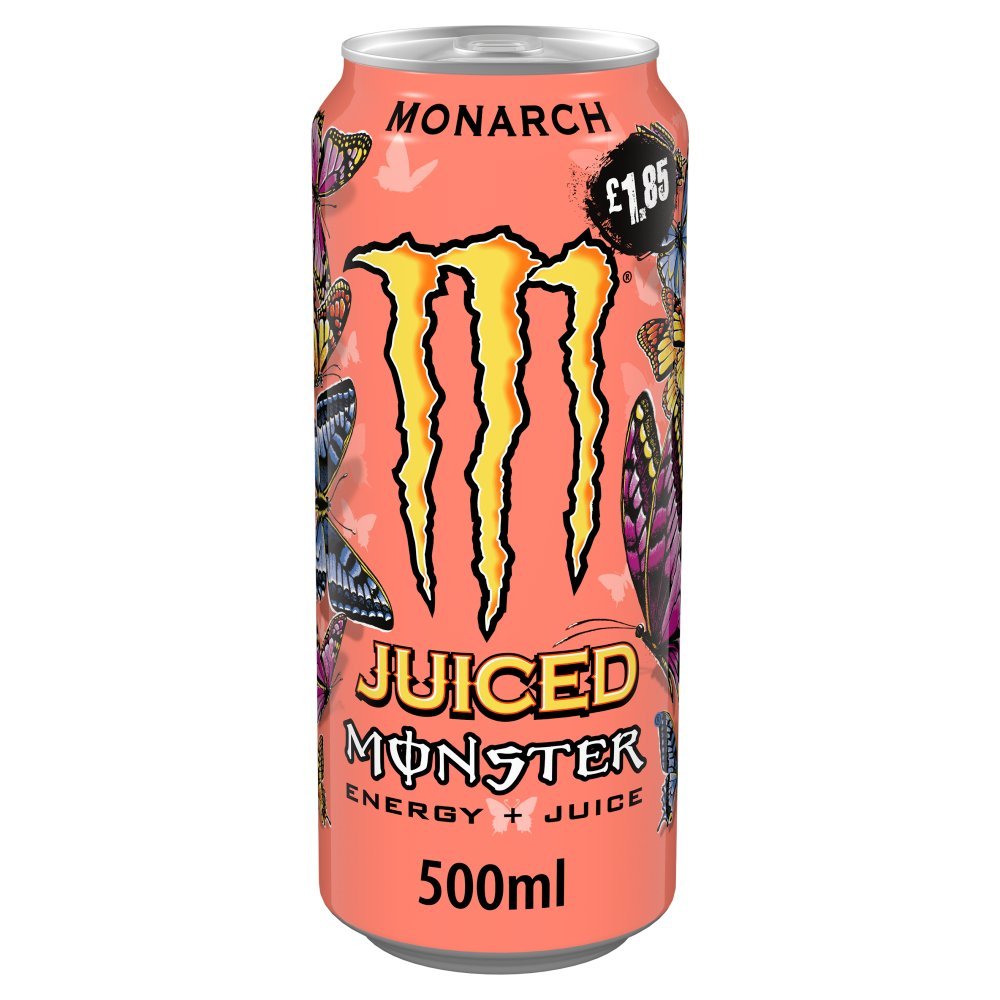 TEMU Monster Energy Drink Monarch Pack Of 24x500ml (mariposa)