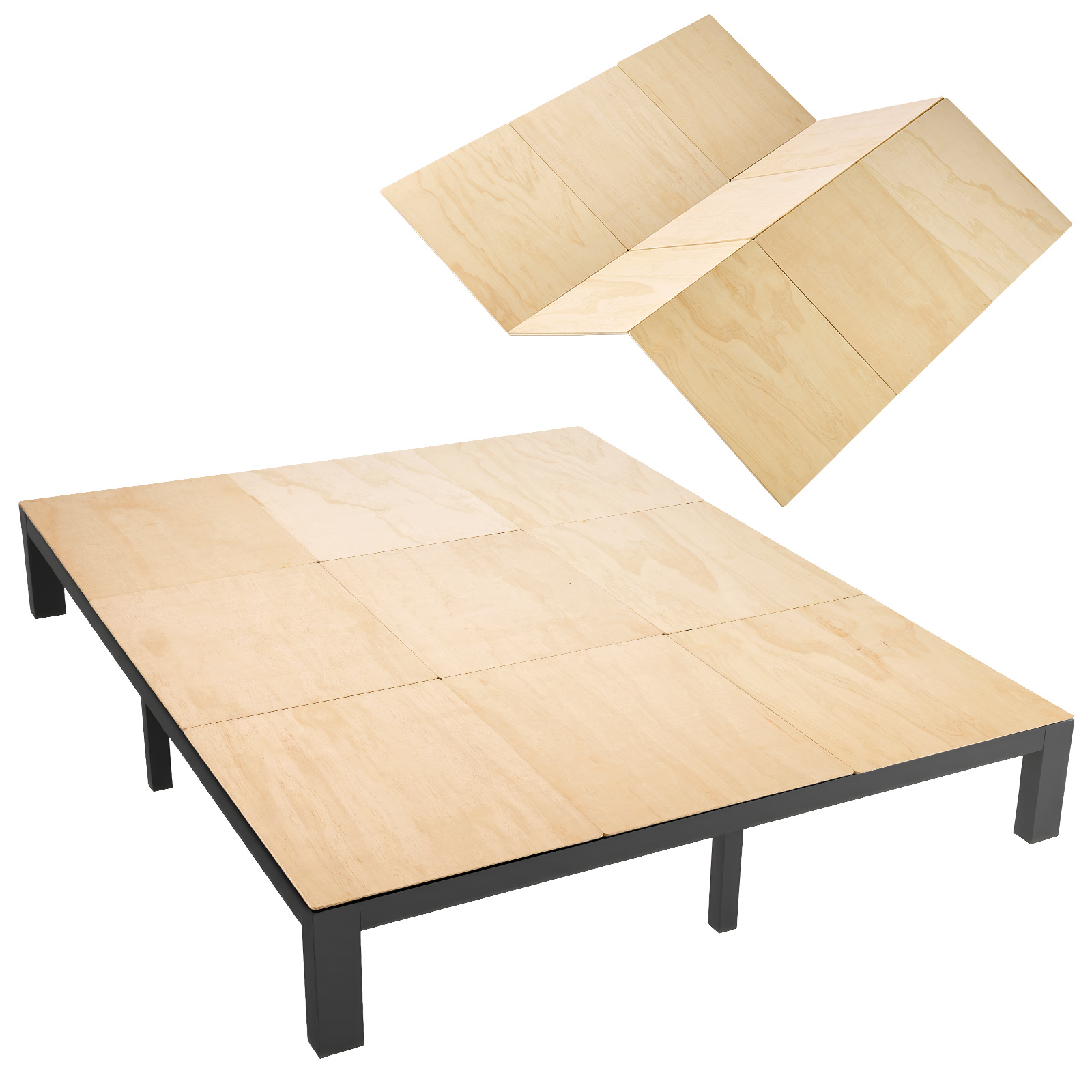 Image of Vevor Board, Cal King 69.7 X 81.9 In, Foldable Bed Board Under Mattress With Nylon Webbing, Plywood, Rounded Edges, Anti-sag Design For Metal Frames, Sleeper Sofas, Platform And Bunk Beds