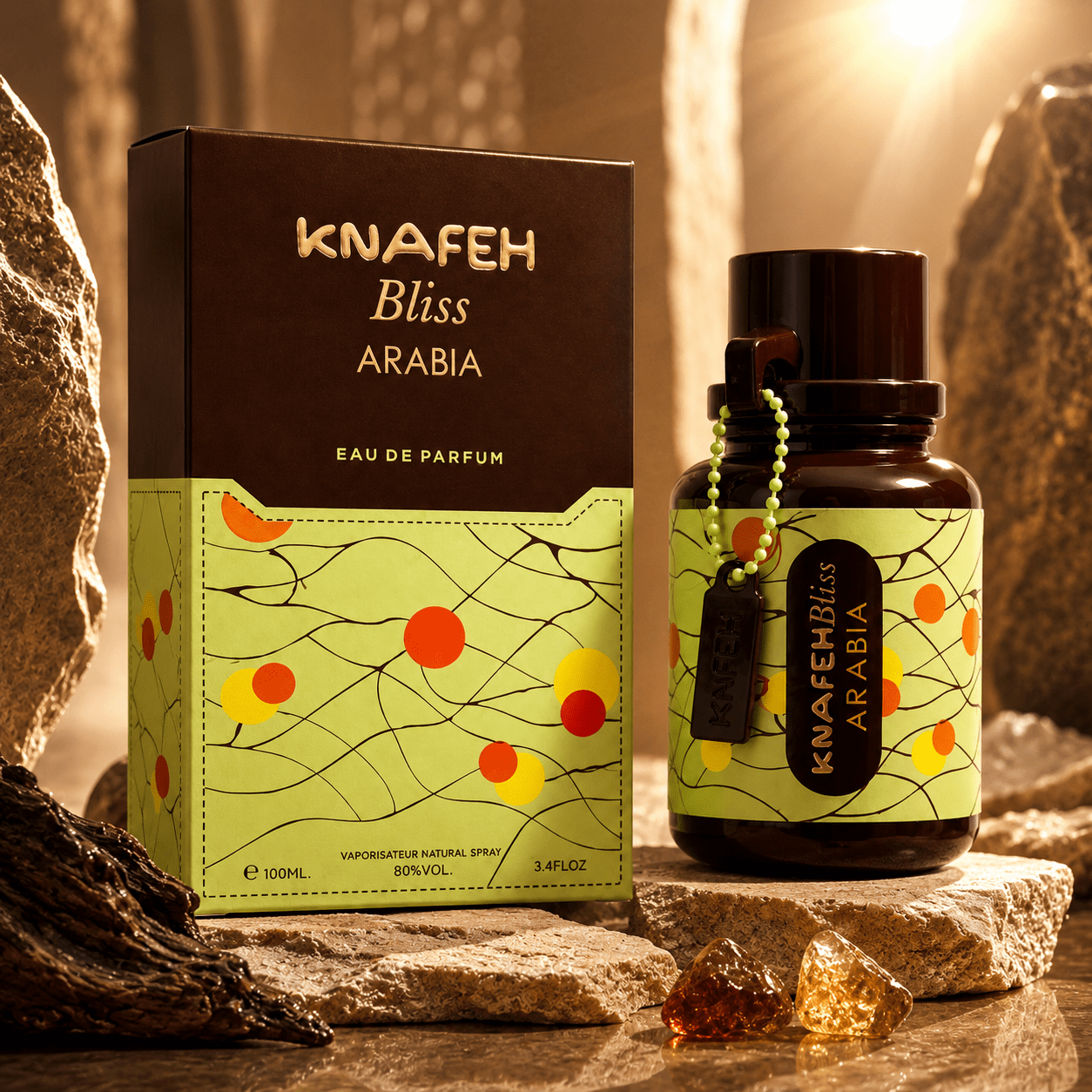 TEMU Everlyx - Knafeh Arabia by Eau de Parfum 100 ml. oriental con dulces y cítricos, en aromas árabes cálidos y envolventes.