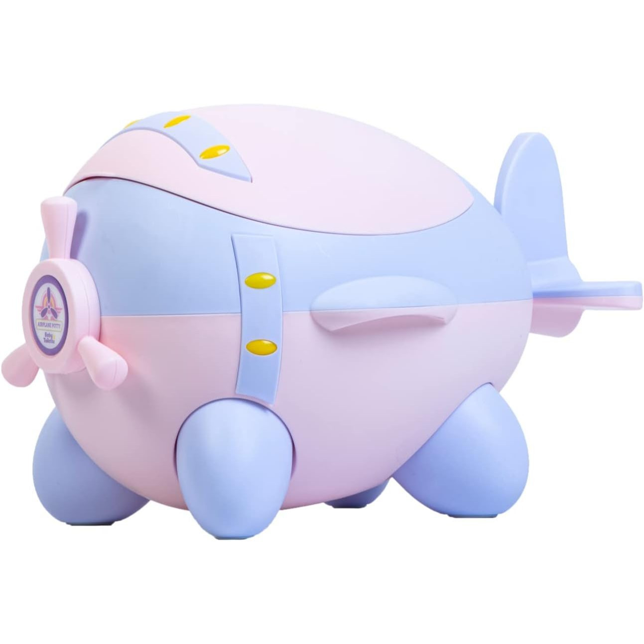 Image of Airplane Potty, Pink Portable Toilet For Boys And Girls, Ergonomic Seat, Soft Pu Cushion