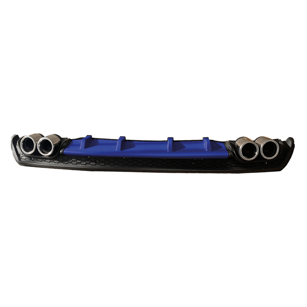 For I30 07-12 & Mk4 05-09 & Golf Mk5 03-08 Diffuser Blue Color Abs Plastic Rear Bumper Diffuser Exterior Car Accessory