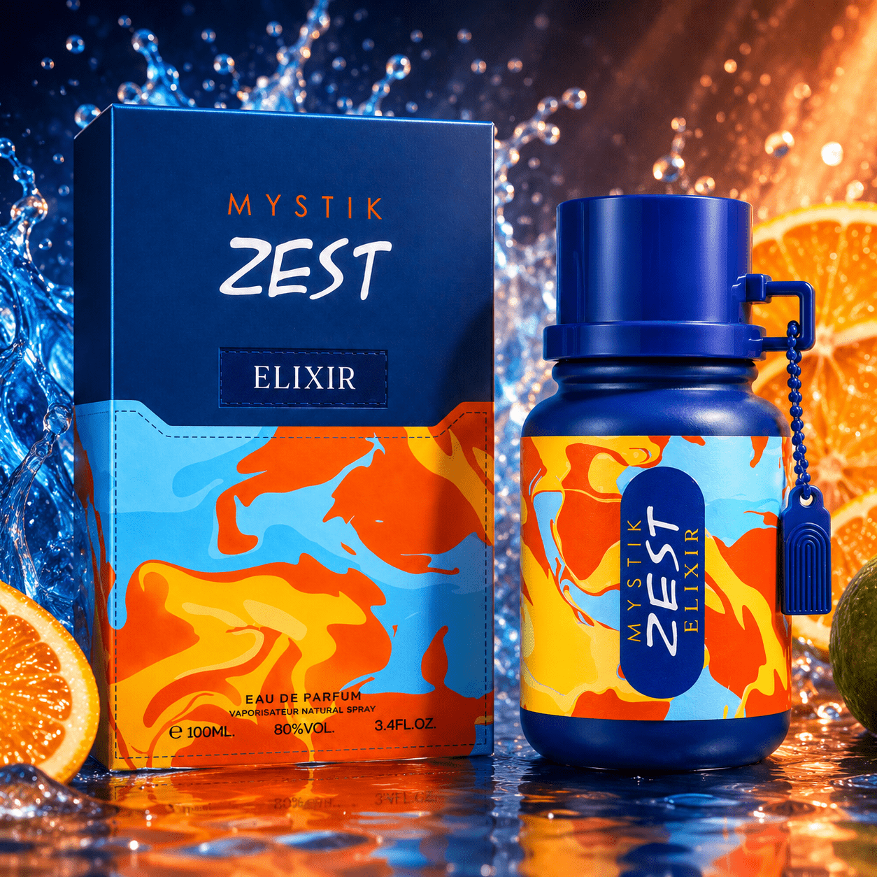 Image of Everlyx - Mystik By Eau De Parfum 100ml. Fresh Oriental Men's Fragrance With Aromatic And Spicy Notes, Combined With Lavender, Geranium, And For An And Modern Scent