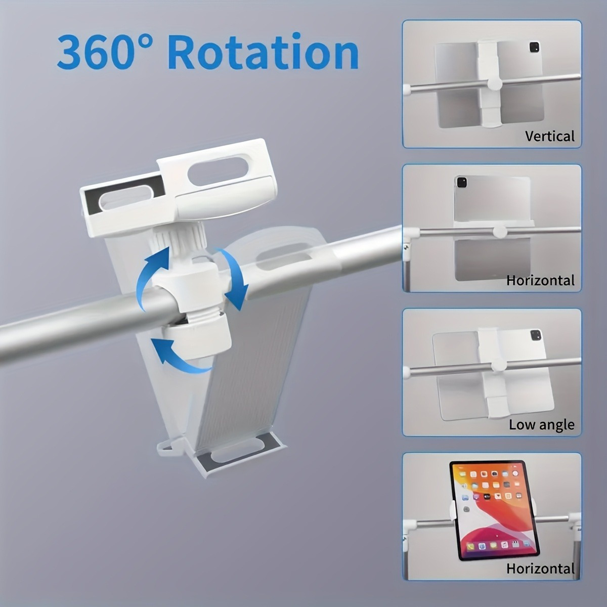 Adjustable Bedside Stand for Tablet & Phone, Foldable Holder