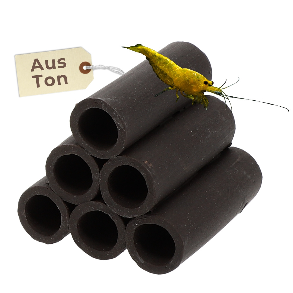 Image of Aquarium Decoration Pyramid 6pcs Set Aquarium Decoration Cave Hide Shrimp Aquarium Accessories Decoration Welsh Cave Ceramic Shrimp Tube Shrimp Cave Spawning Tube Crab Cave