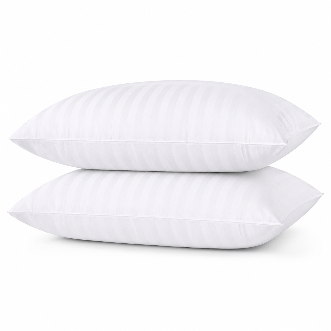 TEMU Stripe Pillows 1, 2 & 4 Pack Hotel Quality Side Sleeper Bounce Back Bed Pillow & Premium Filled Hotel Pillows