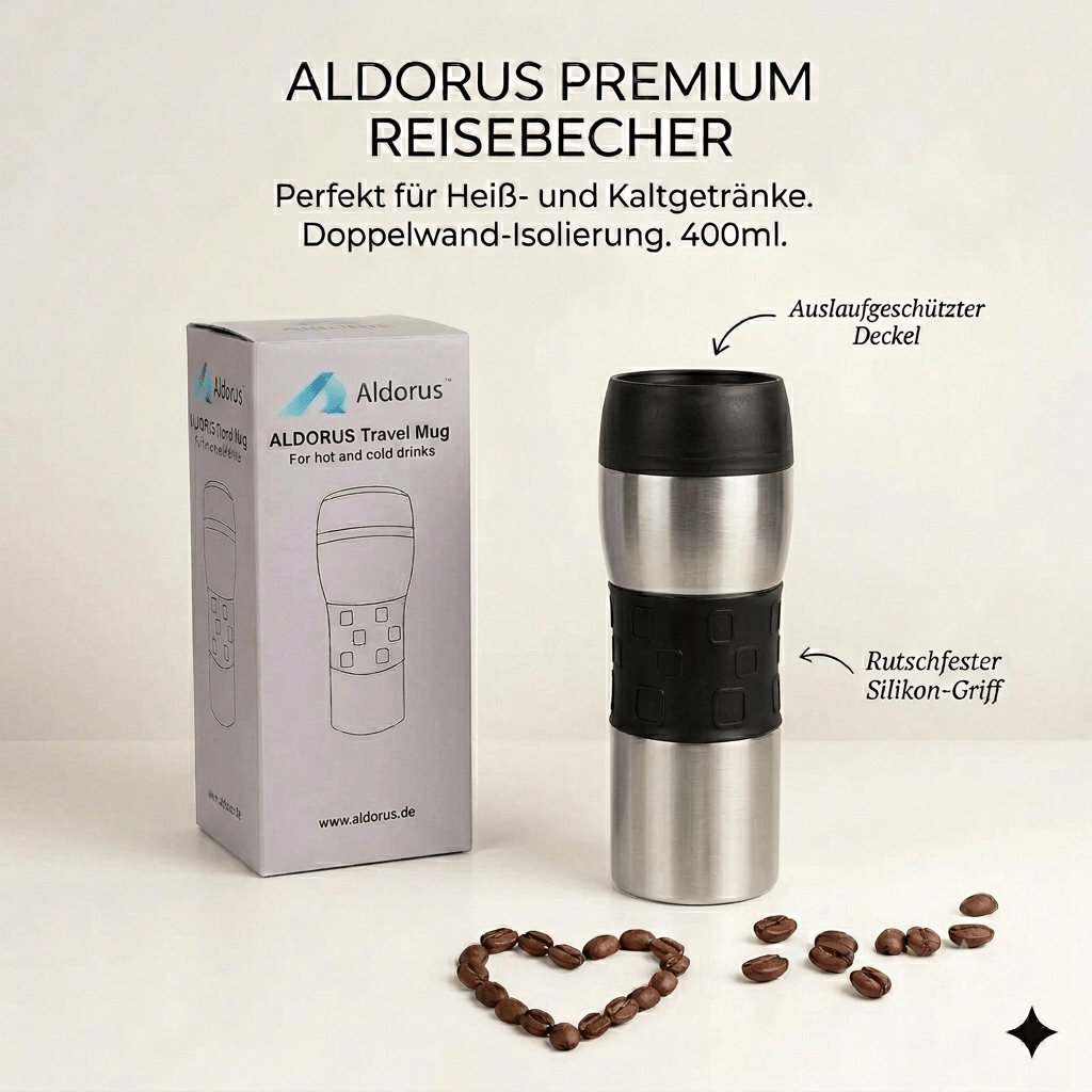 Image of Thermal Mug 400 Ml – Double-walled Vacuum Insulated (stainless Steel), Hot / Cold, 100% Leak-proof Lid, 360° Drinking Spout