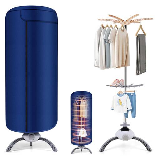 portable electric clothes dryer fast hot air drying machine indoor laundry dryer foldable garment dryer for home apartment dorm travel