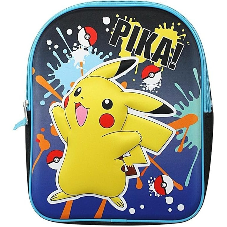 TEMU Pokémon Kids Pikachu Character Print. 3d Eva Backpack, Orucksack School Bag Daypack For Travel Anime Gifts