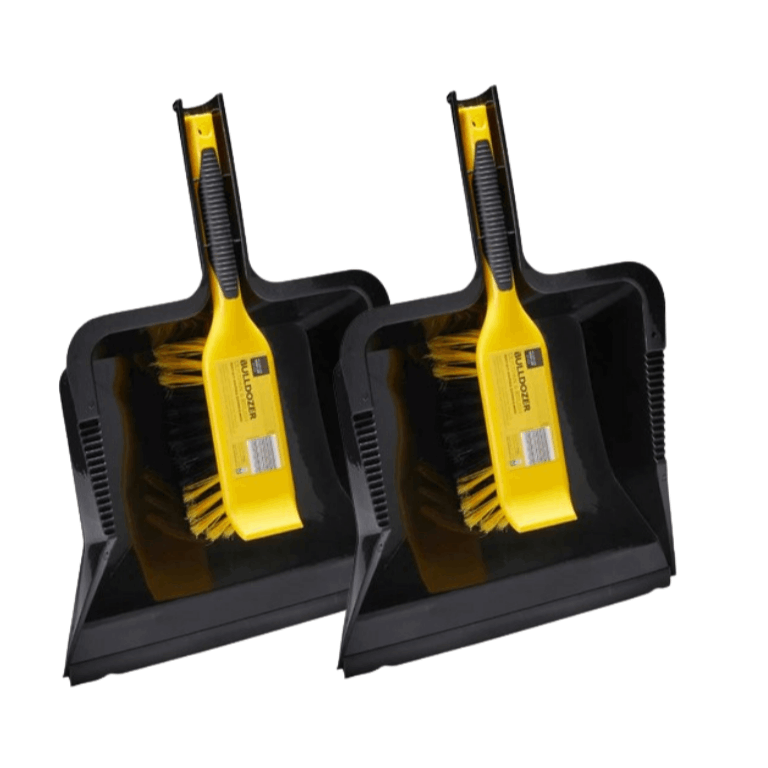 TEMU Charles Heavy Duty Dustpan & Brush Set | 2 Pack Bundle