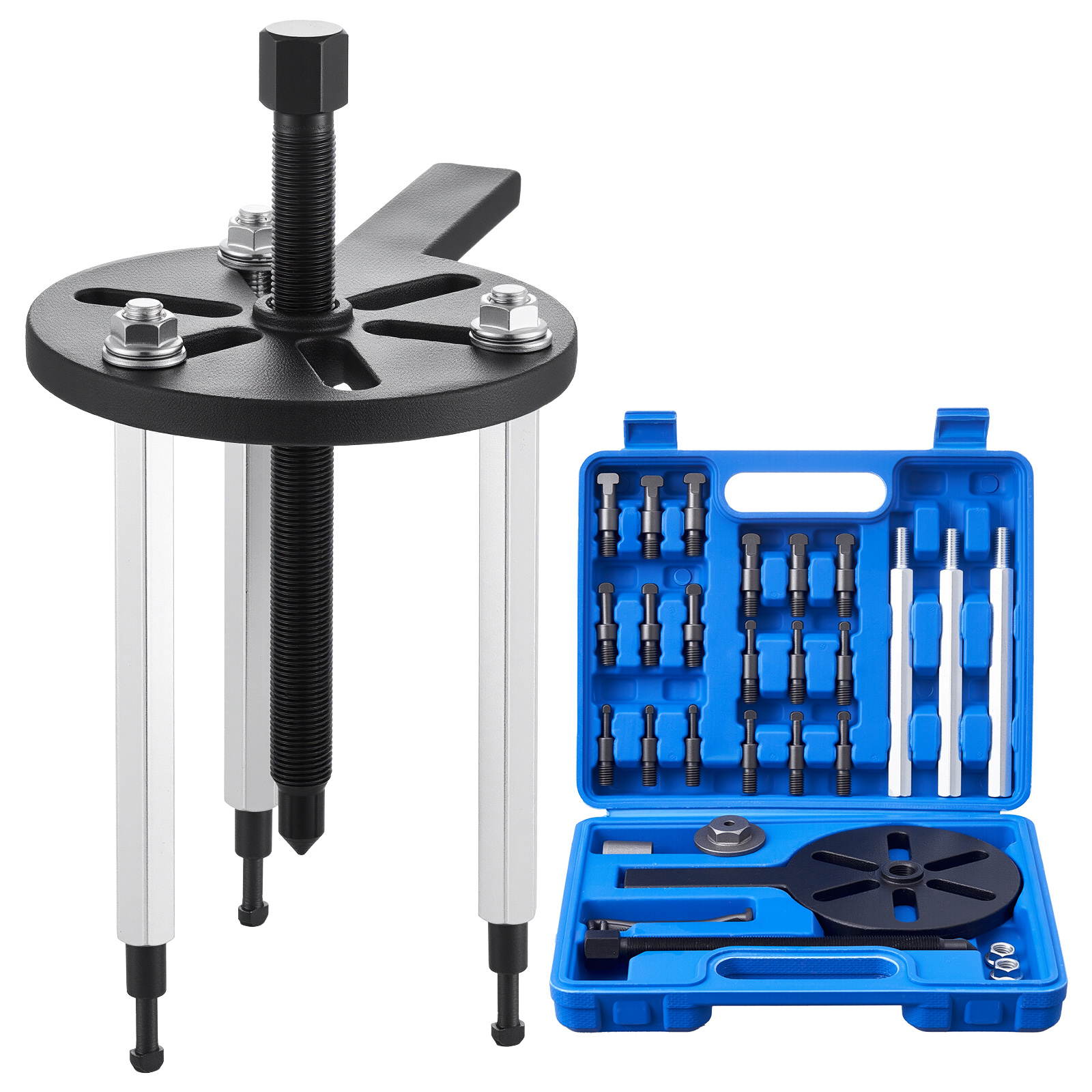 TEMU VEVOR Set estrattore cuscinetti 21 in 1, 21 PZ estrattore a gancio a 3 ganasce per cuscinetti interni ed esterni e cuscinetti senza albero