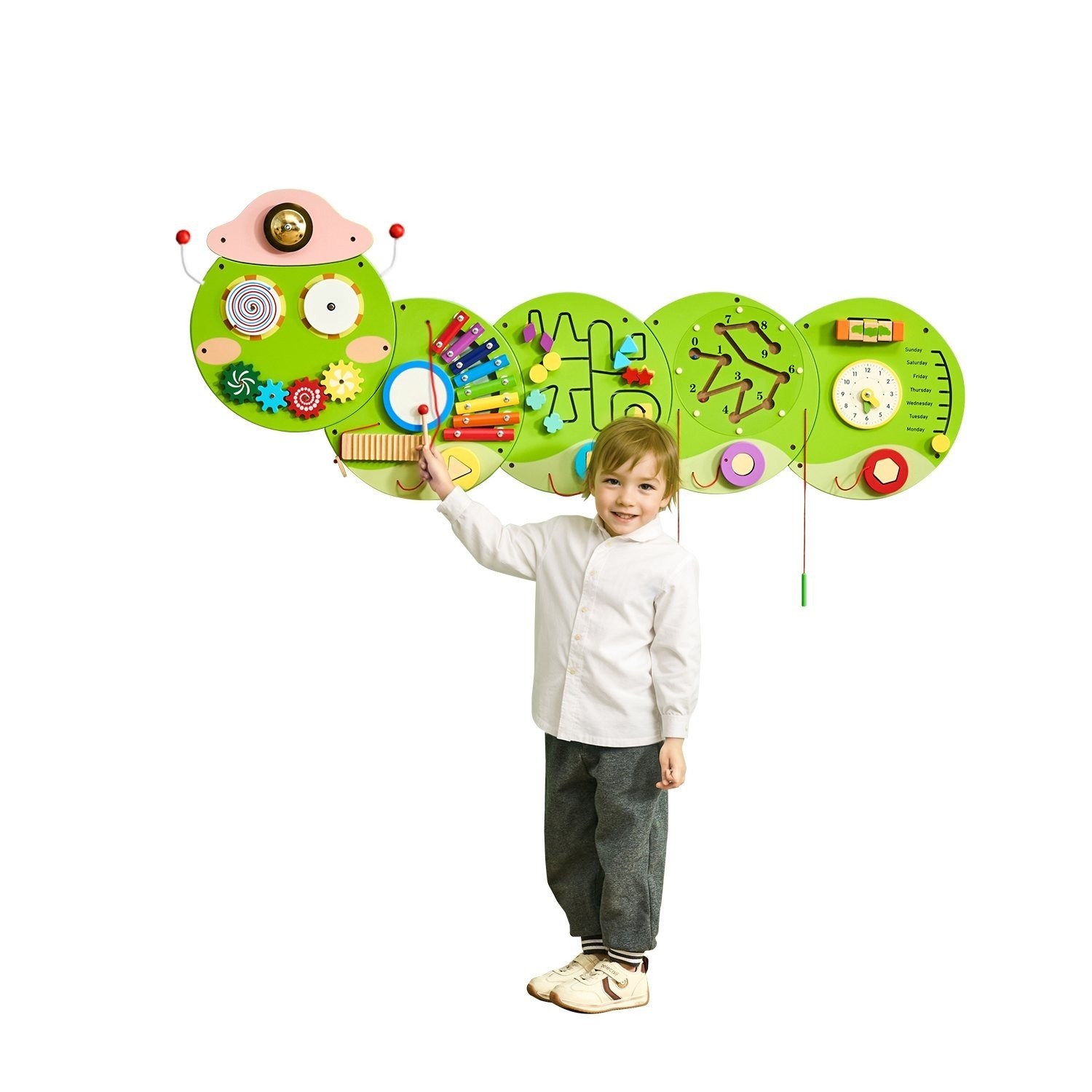 Activity Wall Busy Board Panels, 12 Activities, Sensory Wall Panels Toy For Kids Ages 3-12, Activity Center, Great For Toddler, Playroom, Nursery, Classroom