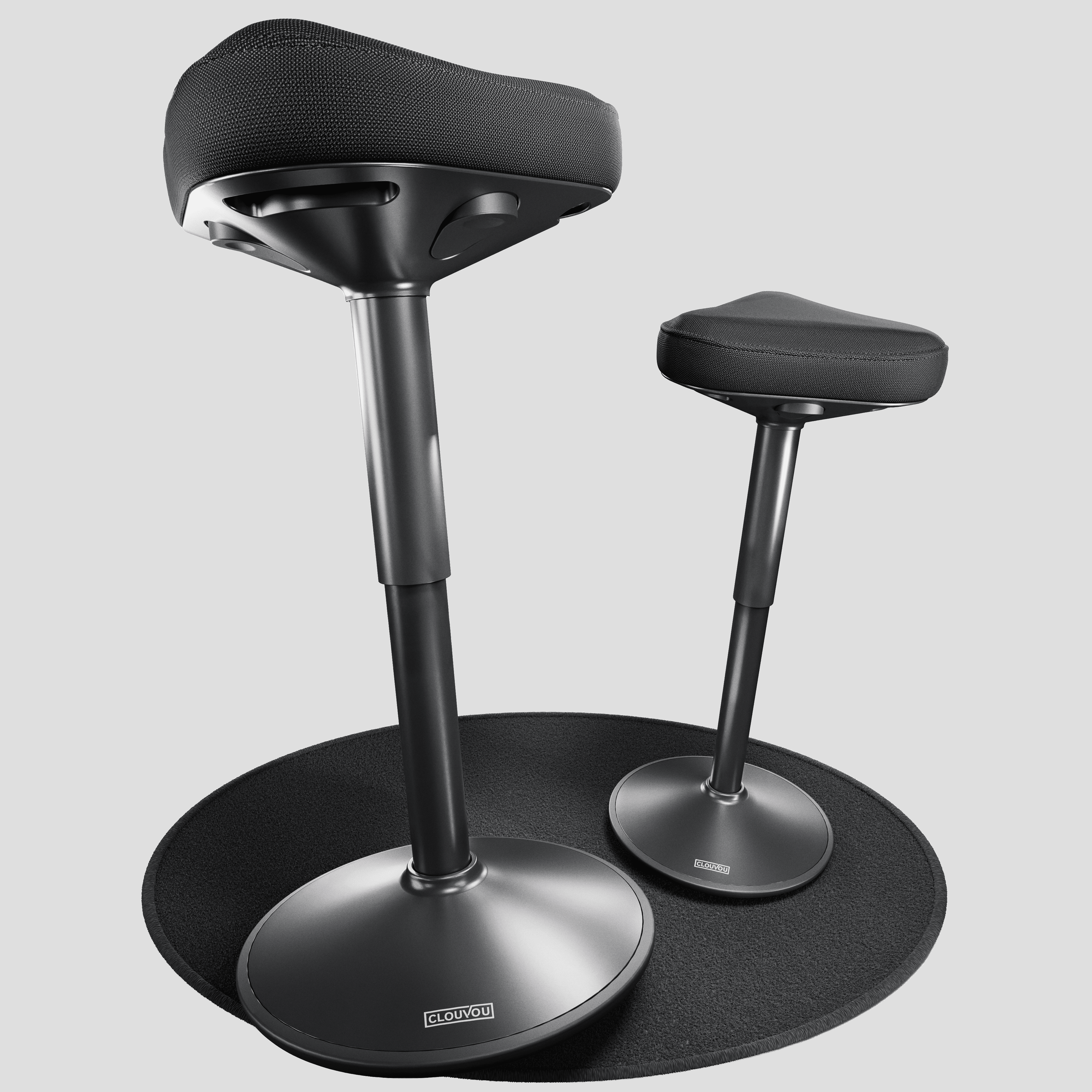 Office Stool Ergonomic For Sitting And Standing In Home Office, Office, Study Room | Standing Stool Up To 82cm Height | Seat Stool Up To 62cm Height