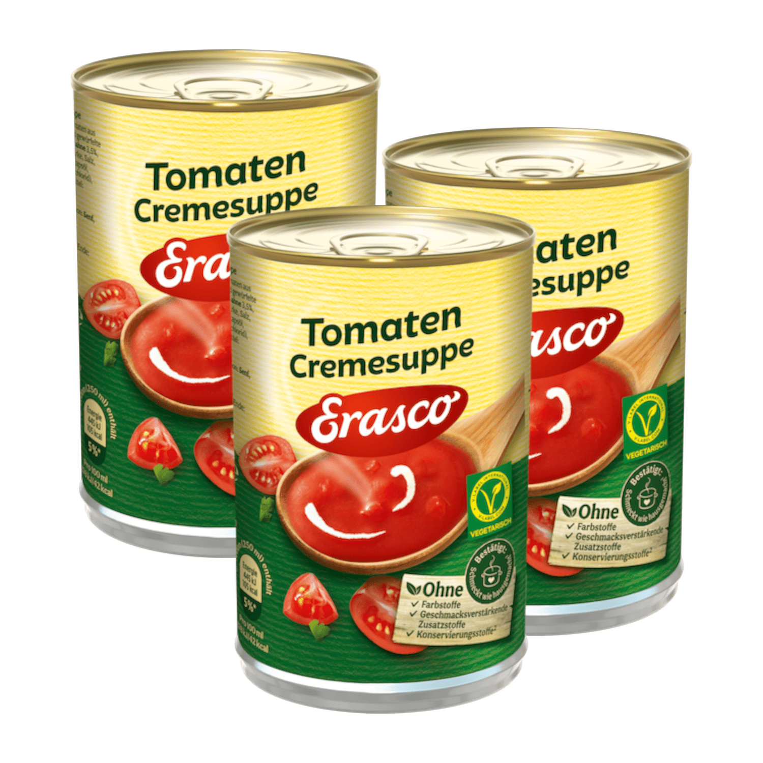 3x Erasco Cream Of Tomato Soup 390ml (3x390ml)