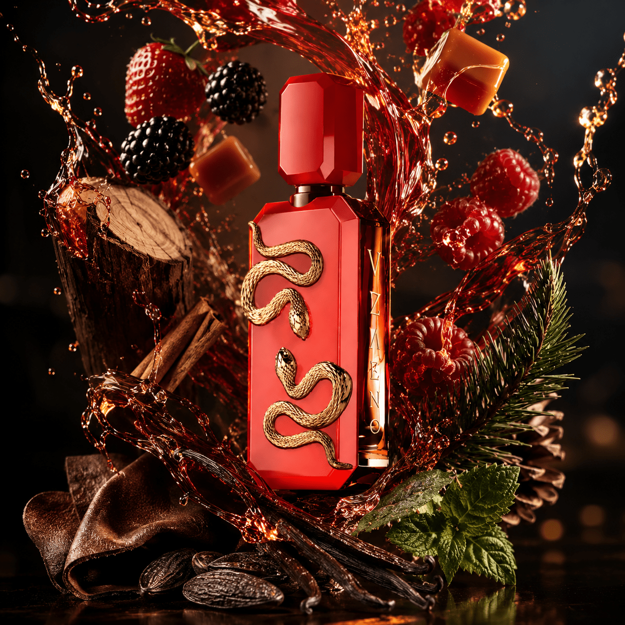 Image of French Unisex Eau De Parfum 100 Ml – Oriental Gourmand Fragrance With Notes Of Strawberry, Caramel & Vanilla