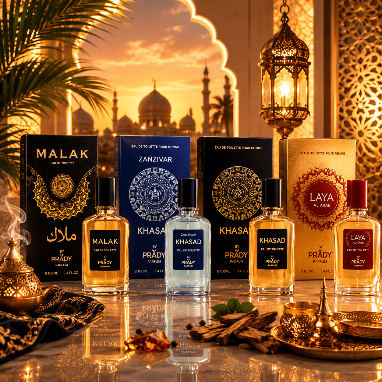 TEMU Pack 4 Perfumes Árabes Premium Hombre 85 ml – Larga Duración