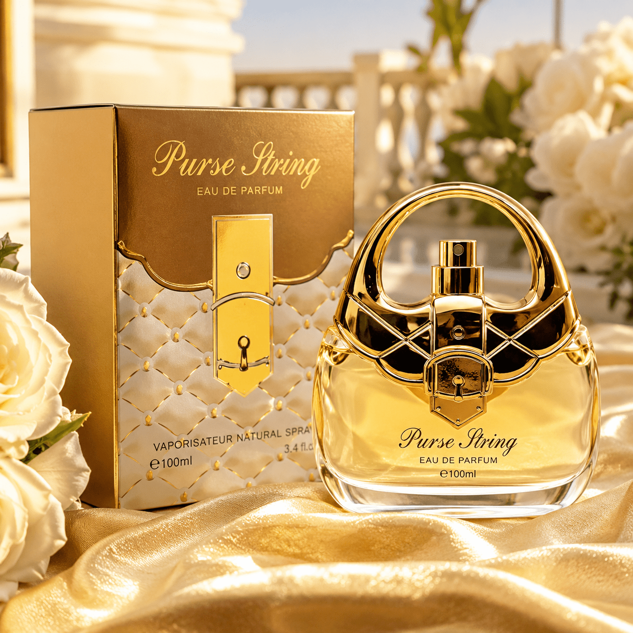 TEMU Perfume For Ladies Purse String 100ml X 1 Edp Elegant Fragrance With Soft Citrus Brightness And Smooth Sweet Modern Feminine Style And Living, A