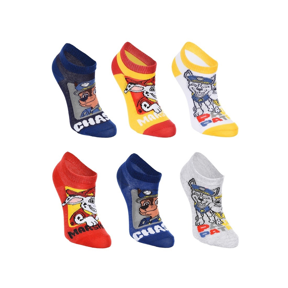 Image of For Boys 6 Pairs, Kids Unisex Size (. 31-34), Design