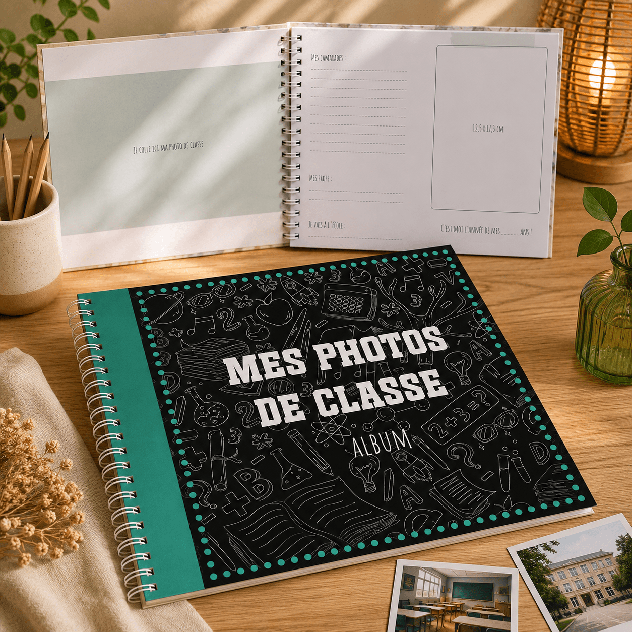 TEMU Album Photos de Classe 15 Années Scolaires – Collection – Souvenirs d'École de aux Études Supérieures