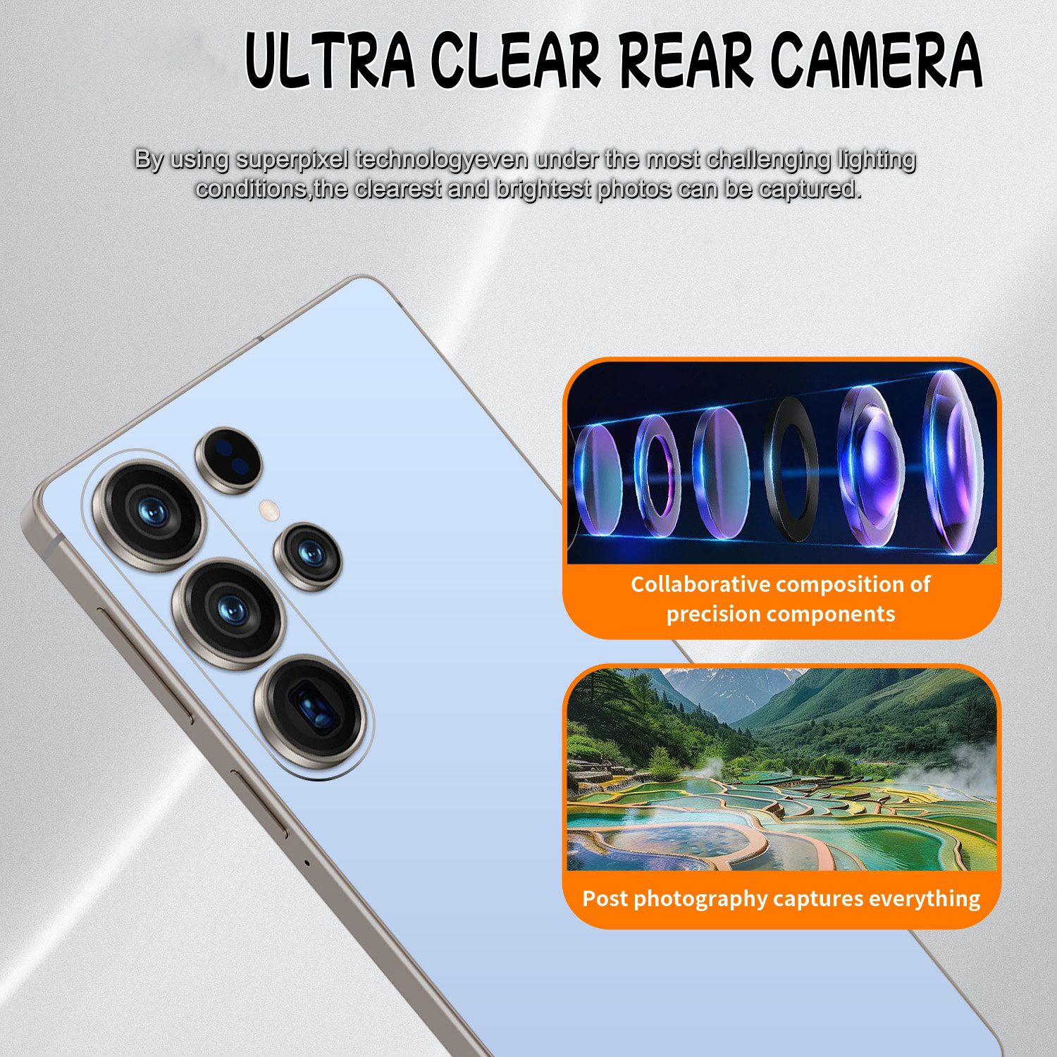 S Ultra 2026 Upgrade 5G Android Smartphone, 8+128GB Groot Opslagruimte, 6.8-inch HD Touchscreen, HD Camera, Dual SIM, Meerdere kleuren beschikbaar, Simlockvrij Mobiele Telefoon, Lange Batterijduur, Ondersteunt Snel Opladen, Dual SIM Dual Standby, GPS, Bevat Stylus, oortelefoon, Het Ideale Kerst-/Vacationcadeau Voor Familie, Vrienden, Collega's En Reizigers