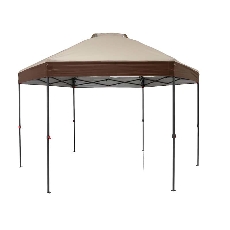 Image of 3.6 X 3.6 -up Gazebo, Waterproof Garden Gazebo With Adjustable Height, Sunshade, Foldable Party Tent With Carry Bag, Hexagonal Pop-up Gazebo For Picnics, Parties And Camping