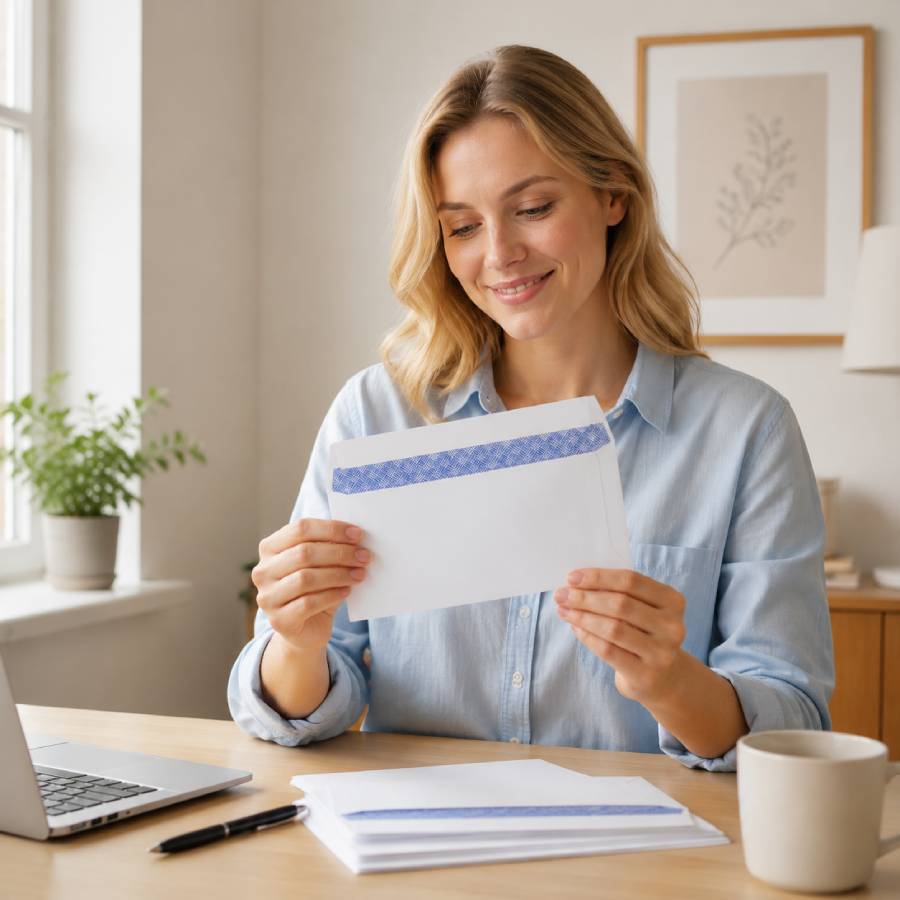 TEMU 100 sobres blancos básicos son perfectos para oficinas escolares, para guardar papelería, postales y más. en tamaños de 110 x 220 mm y 125 x 176