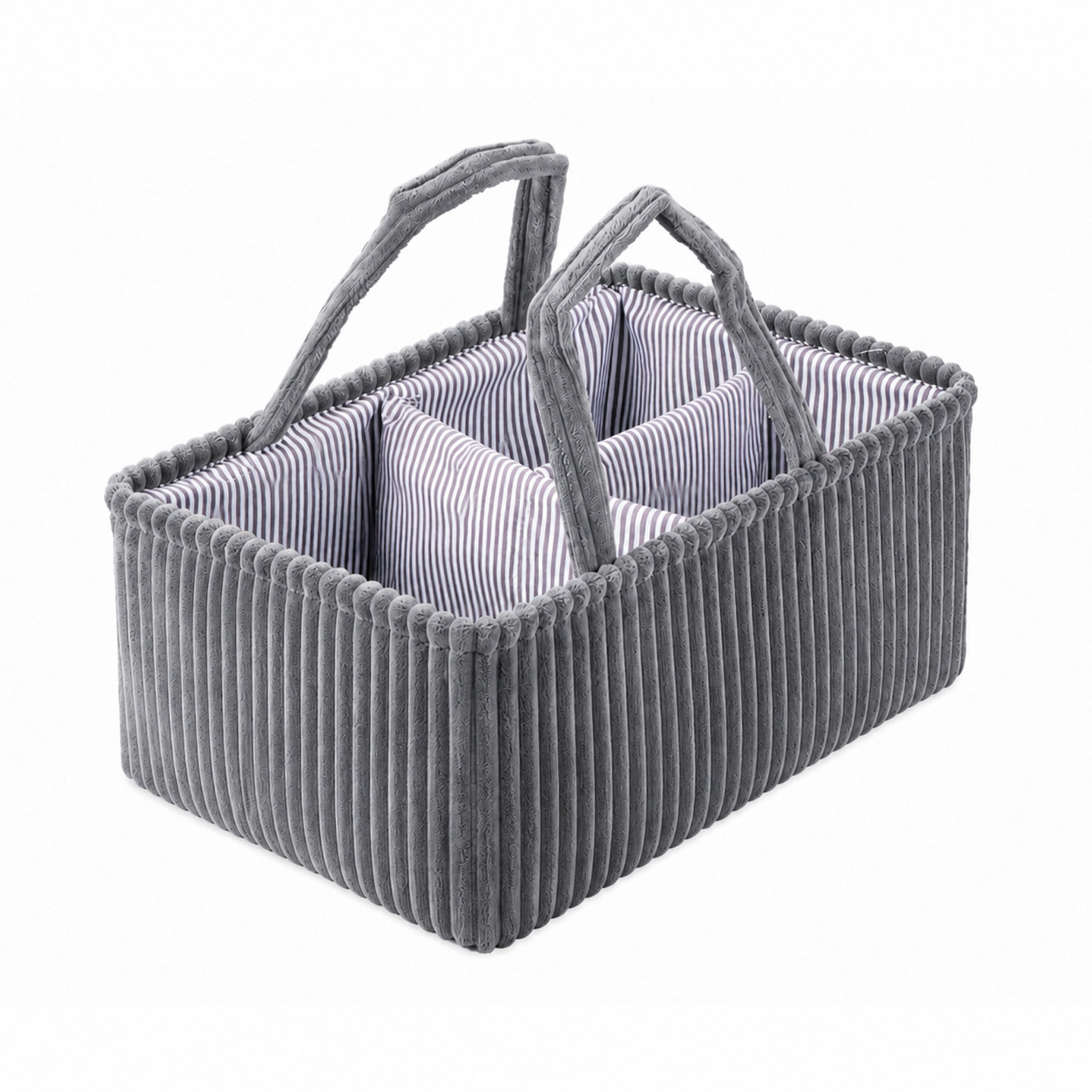 TEMU Multi-functional Storage Basket With Compartments, Large Capacity, Portable Handle, For Clothes, And Home Organization