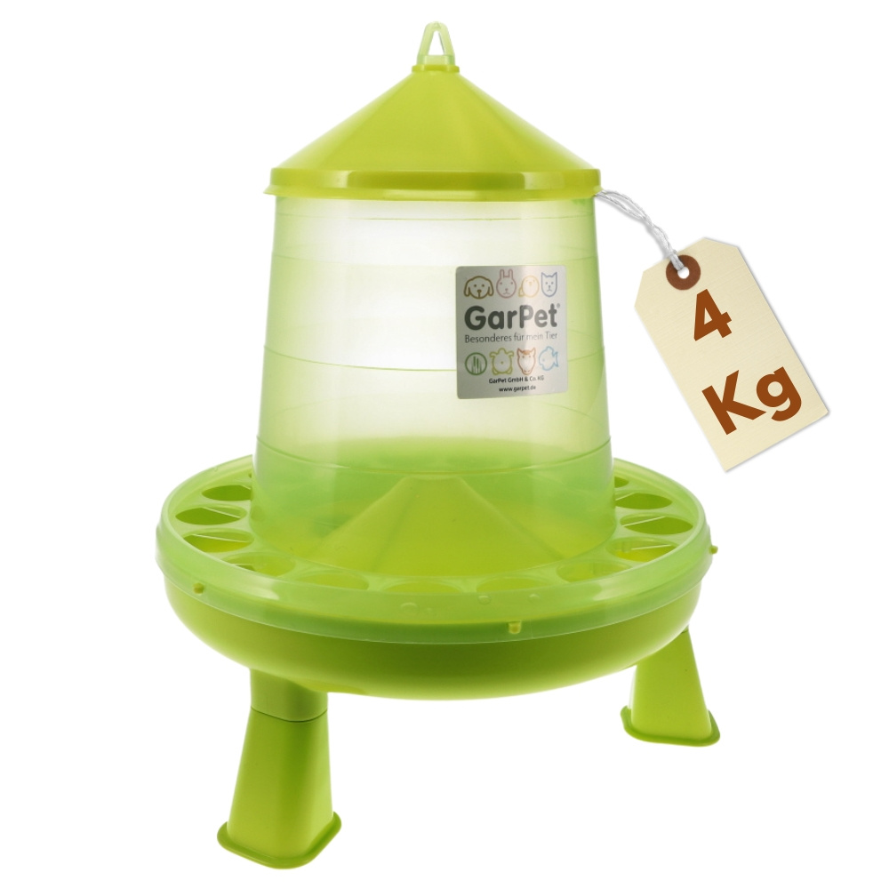 Image of Chicken Feeder With Leg Stand – 2, 4, 8 Kg Automatic Chicken Feeder, Quail Feeding Trough, Chick Feeder, Poultry Feed Container, Poultry Feeding Station With Legs