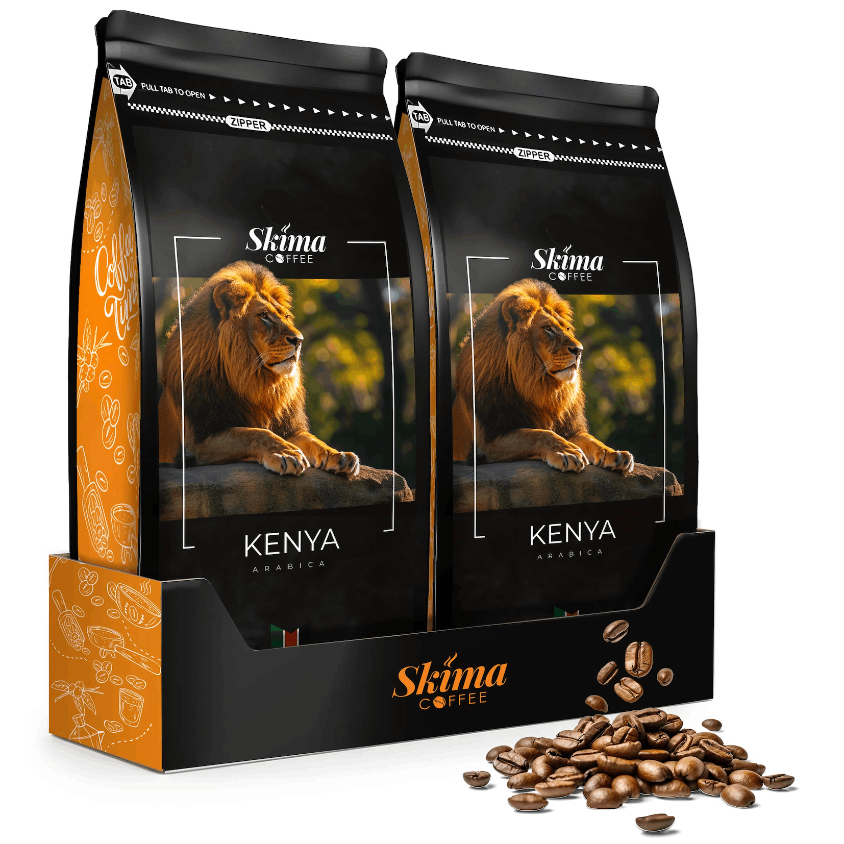 Coarse Coffee 1kg X2 Kenya 100% Arabica Freshly Roasted For Espresso + Free