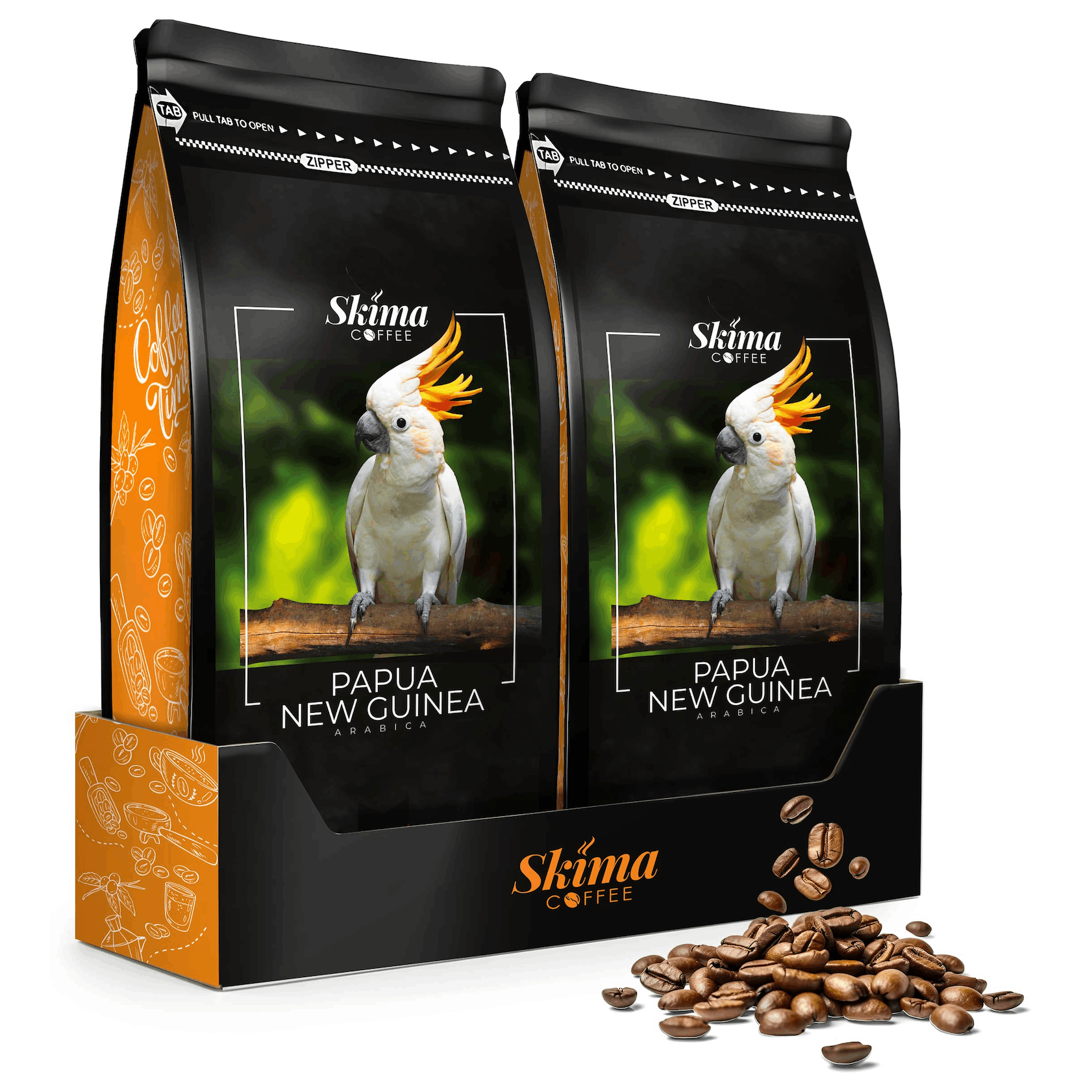 Coffee Beans 1kg X2 Papua New Guinea 100% Arabica For Espresso + Free