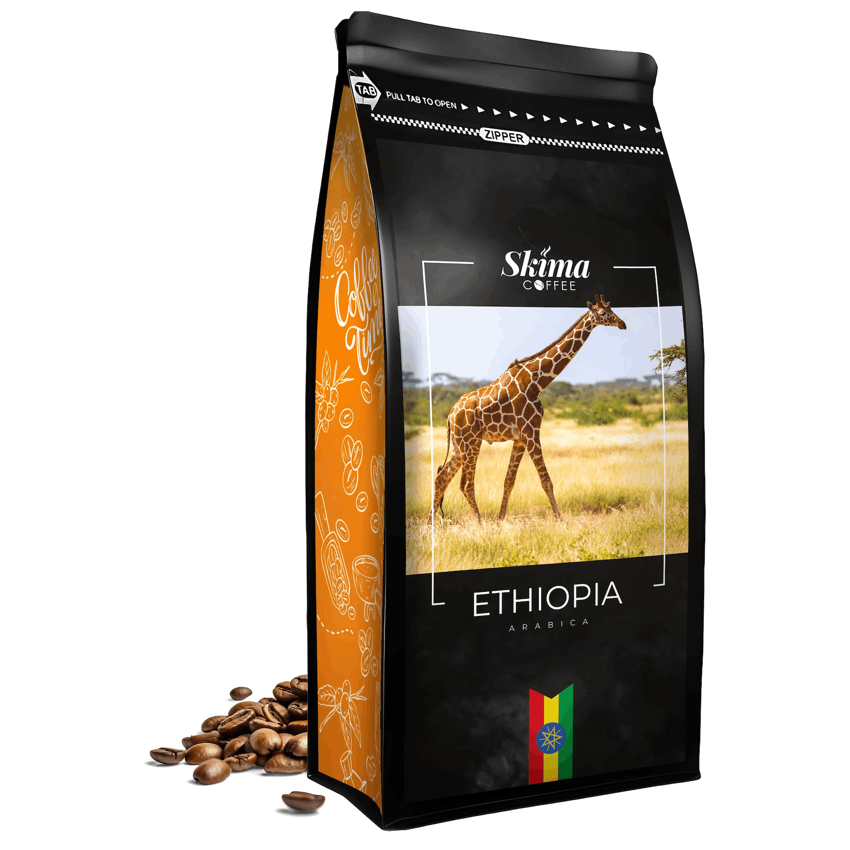 Coffee Beans 1kg Ethiopia 100% Arabica Freshly Roasted For Espresso + Free