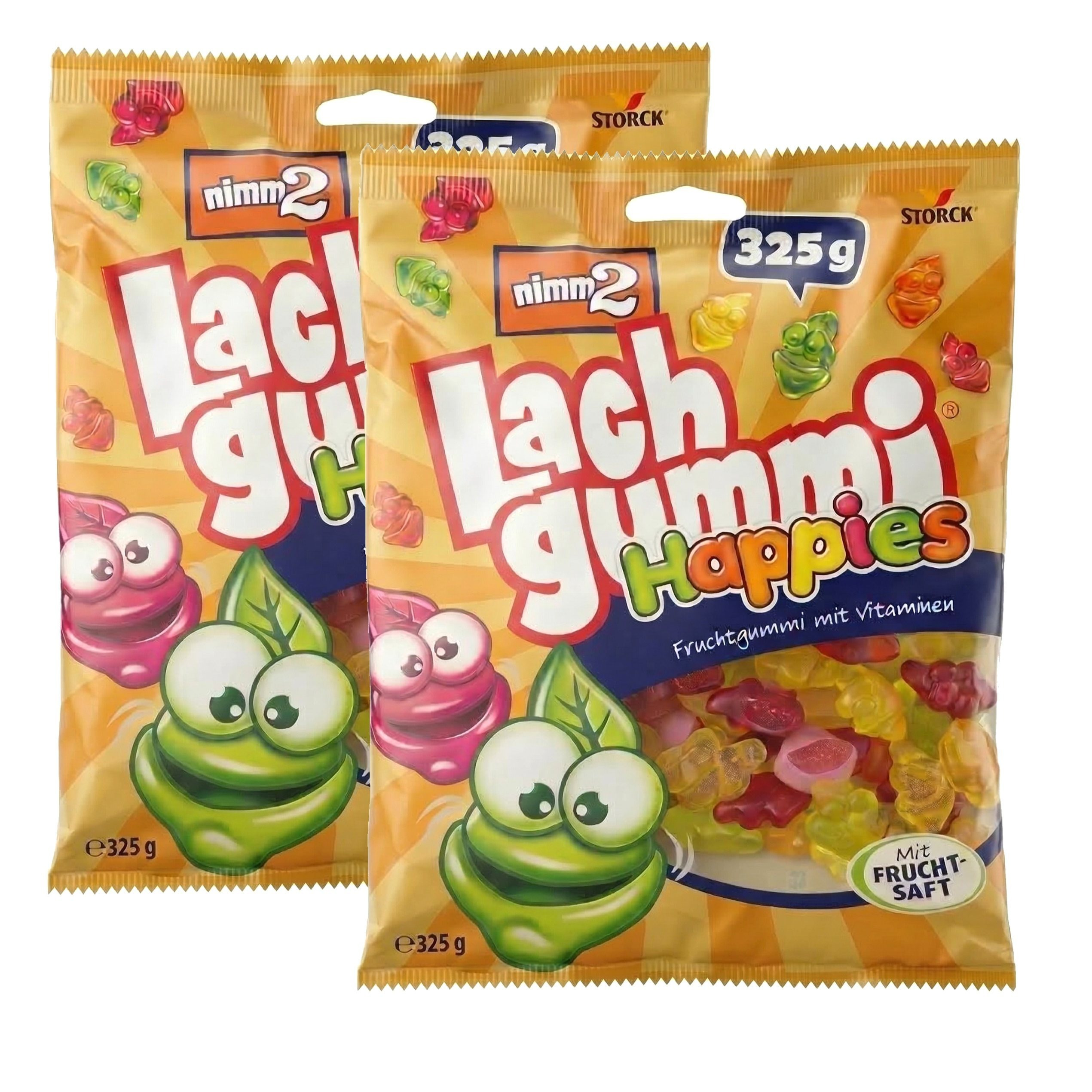 Take 2 Happy Laughing Gummies 325g Package Of Fruit Gummies Gummy Candies