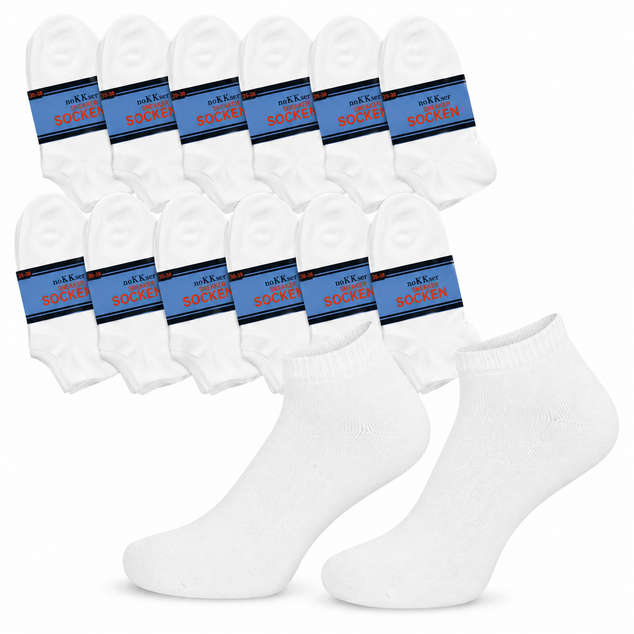 10 Pairs Of For Women And Men, Cotton, Hand-rolled Toe Seam, Cuff, Reinforced Heel And Toe, Breathable Ankle Socks, White , Sizes 35-38, 39-42, 43-46, 47-50, Knitted Size