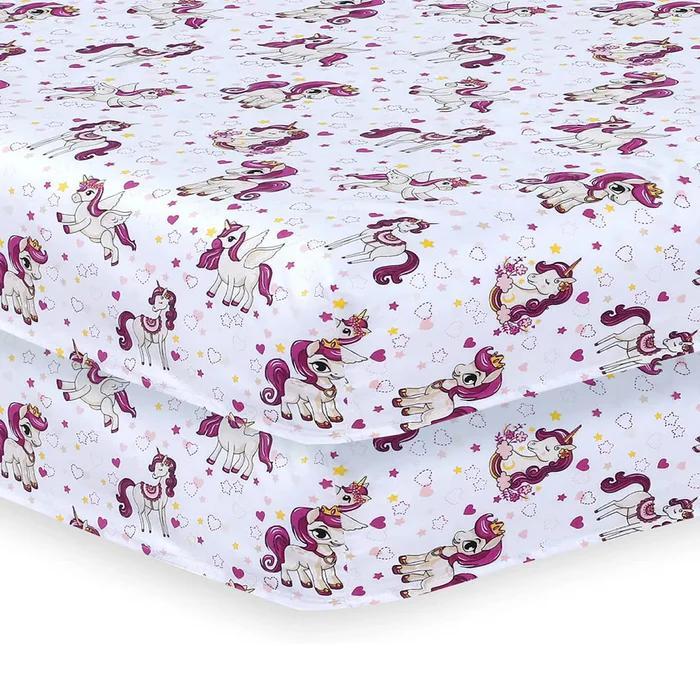 DTEX HOMES Super Soft Breathable Polycotton Cot Bed Sheets