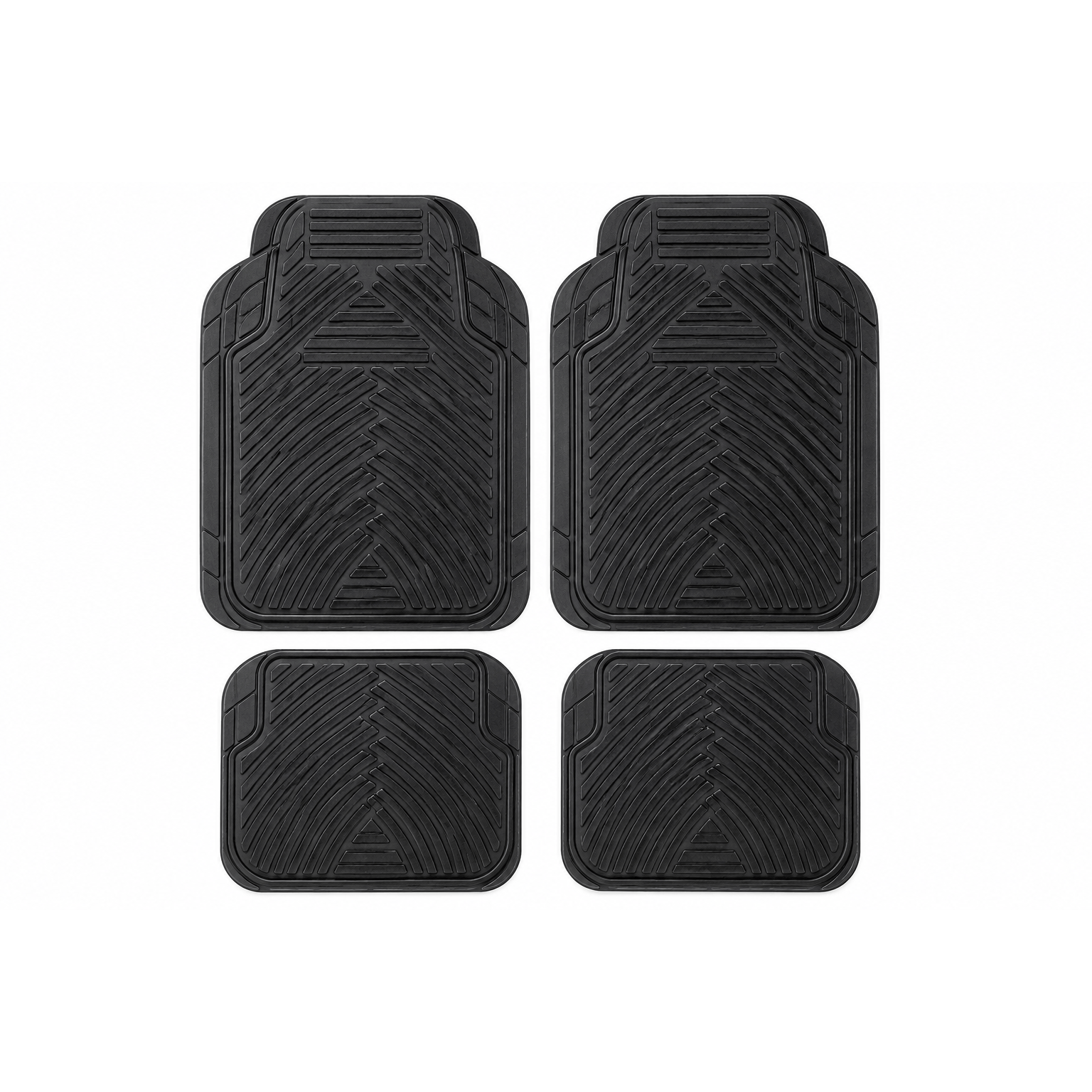 TEMU Heavy Duty Rubber Car Mats 4pcs Set | Universal Non Slip Floor Mats | All Weather Mats For Cars, , Suvs & Trucks