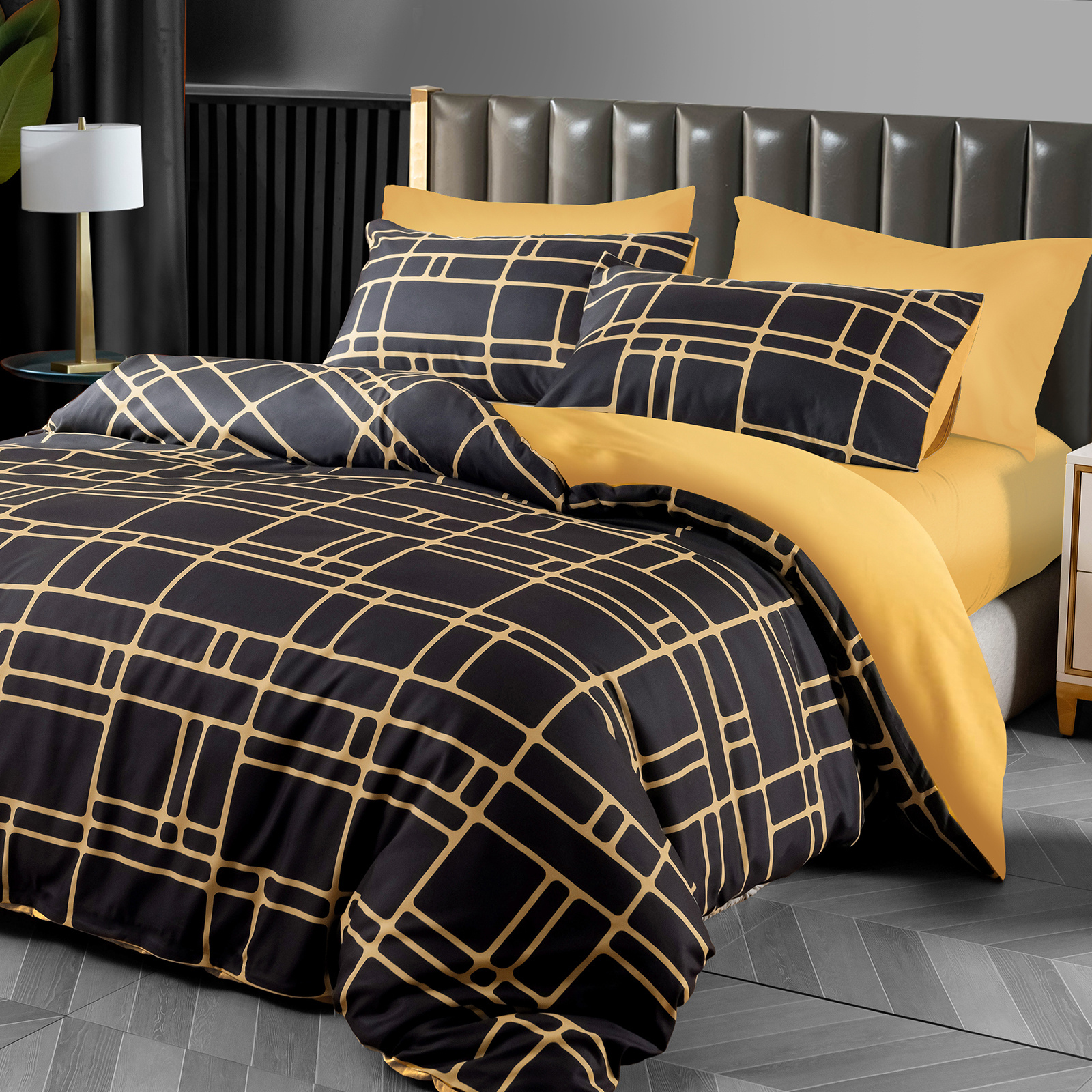 TEMU 3pcs Printed Microfiber Duvet Cover Set With Pillowcases Soft Breathable Quilt Cover Set Premium Bedding With Zipper Closure & Inner Corner Ties