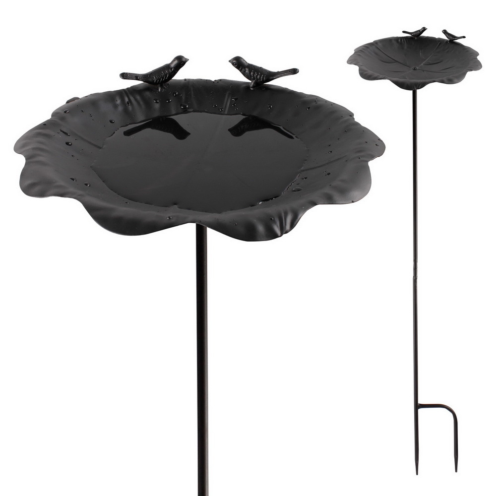 Image of Bird Bath Bird Feeder Garden Decoration Water Trough Bird Food Bowl Bird Feeding Bowl Garden Decoration Animal Drinking Station Drinking Station For Birds With Ornamental Birds.