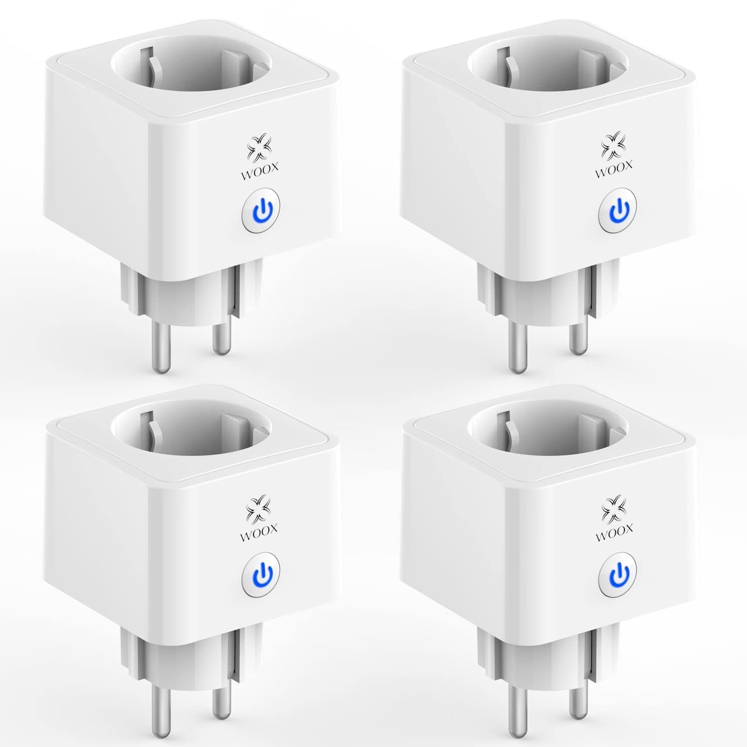 TEMU Enchufe Inteligente Alexa 16A 3680W con App Control Remoto, Compatible con Alexa/Google Home, Temporizador, Sin Requerido, Certificación TÜV,