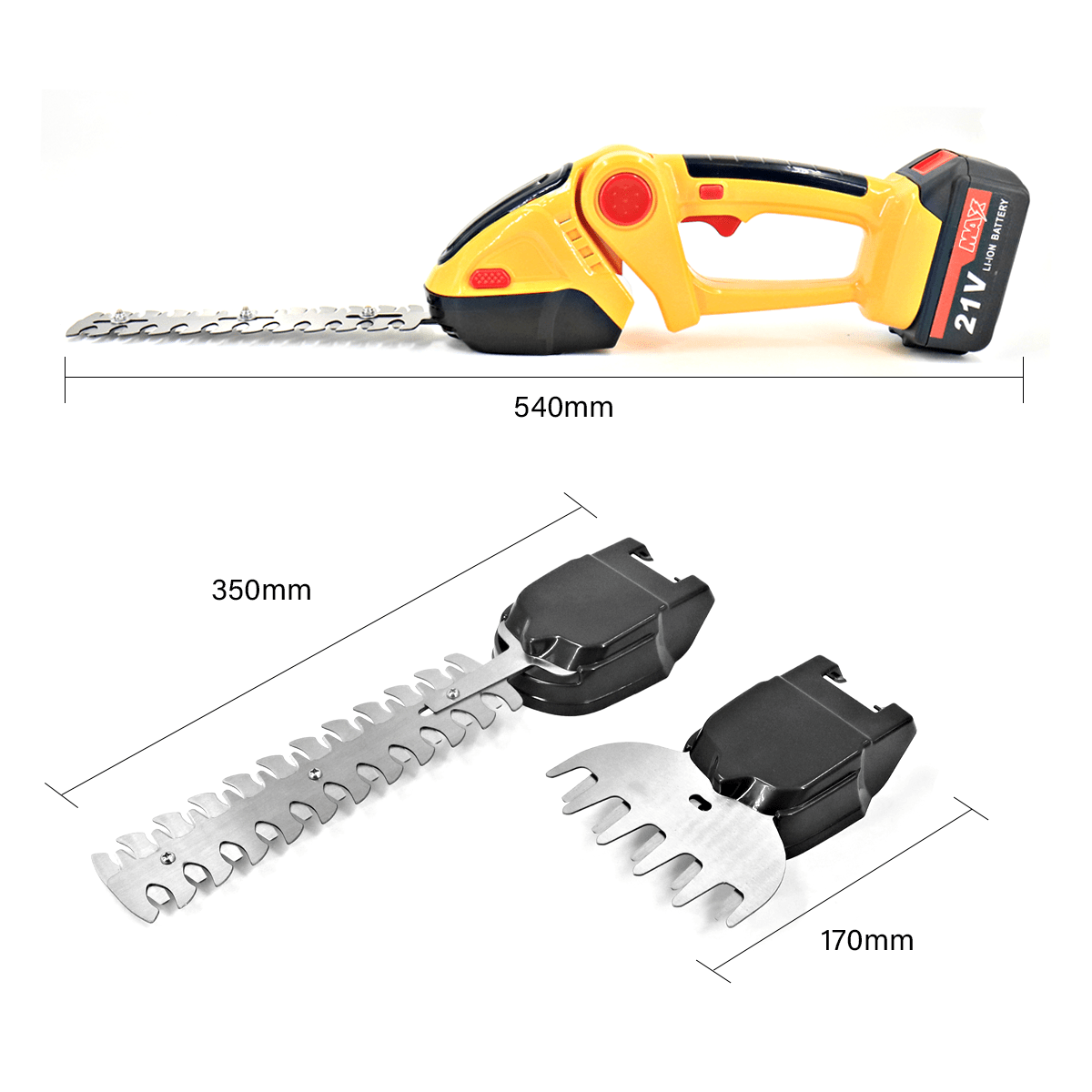 21v cordless hedge trimmer 2 in 1 combines lawn mowing shrub trimming and tree trimming functions in   and   with two batteries ideal for outdoor lawn care