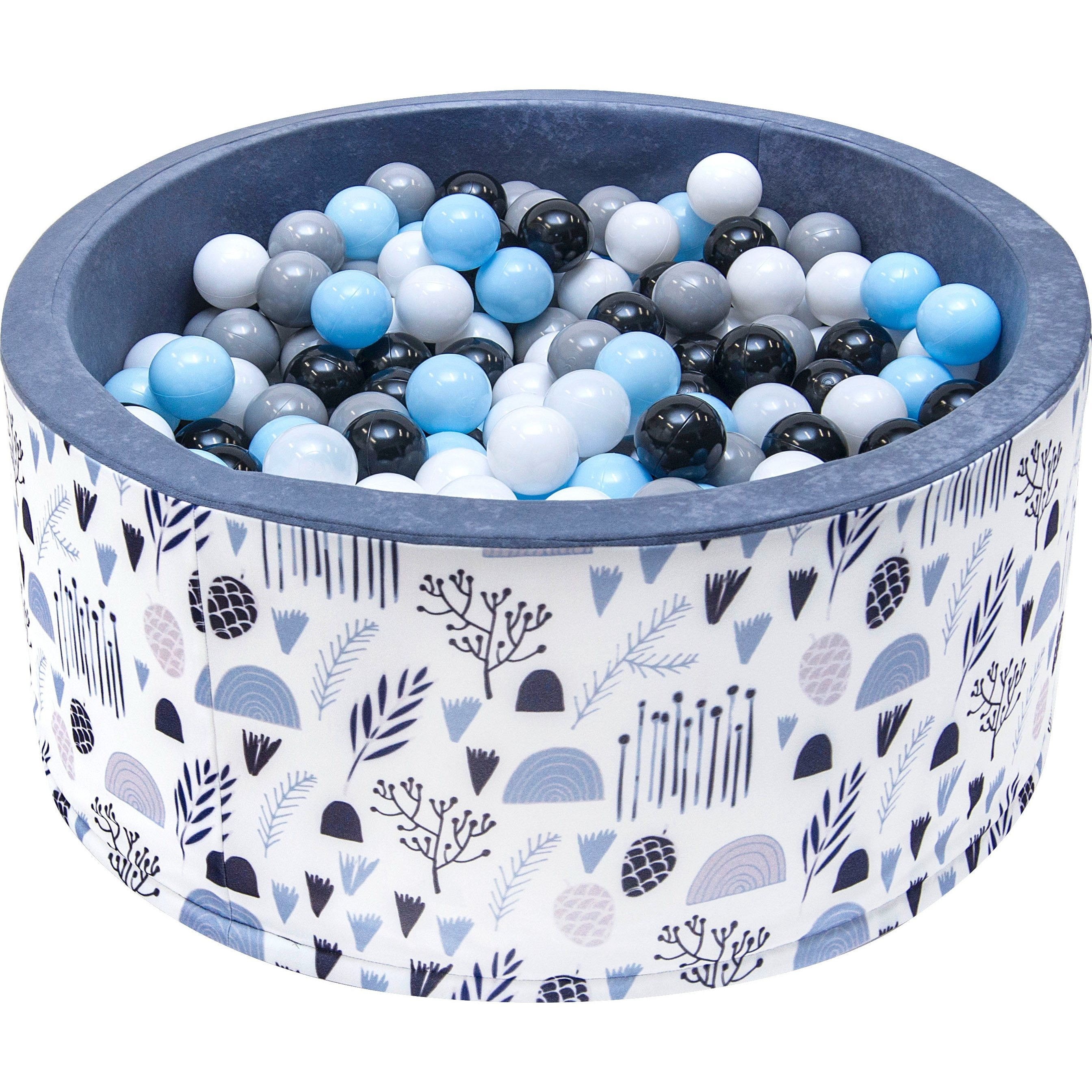 With Balls For Parties, 90x40cm, Includes 200 Foam Balls, Perfect For A Birthday Playpen With Balls