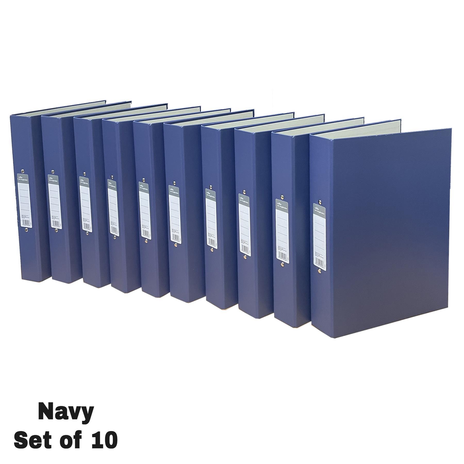 TEMU 10 Pack A4 2-ring Document Binders – Folders In Assorted Colours