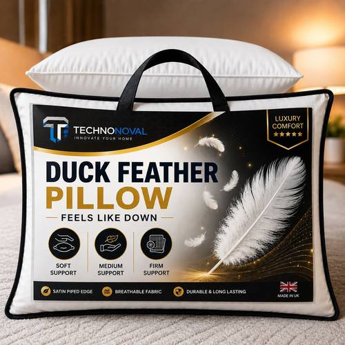 duck feather pillows pack of 1 and 2 hotel quality washable medium soft support
