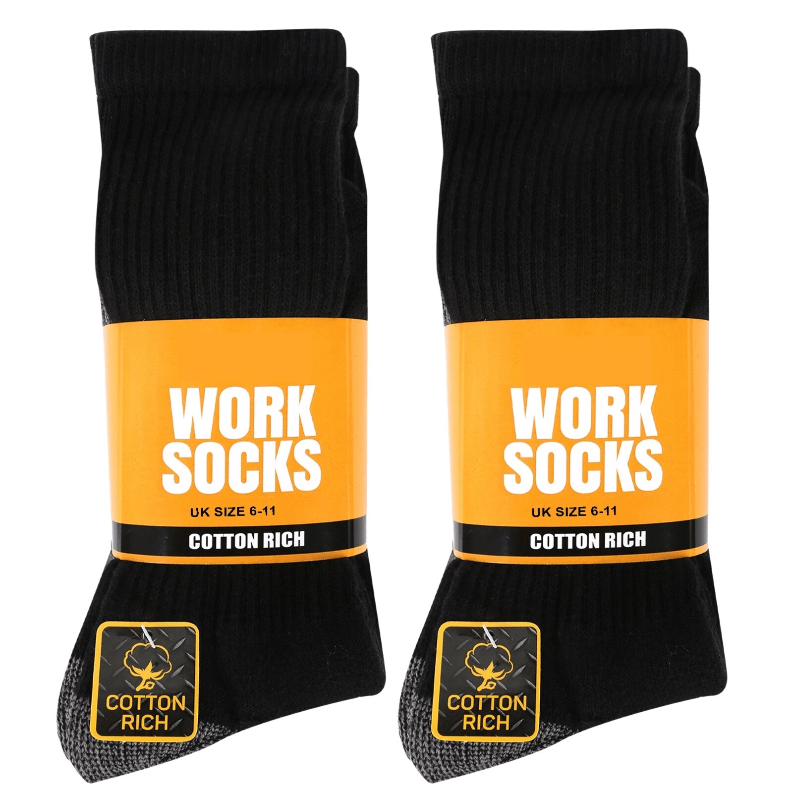 TEMU 10 Pairs + 2 Assorted Pairs 's Work Socks Wide Comfortable Crew Sock Outdoor Heavy Duty Performance Cushioned Mesh Reinforced Toe & Heel Uk Size