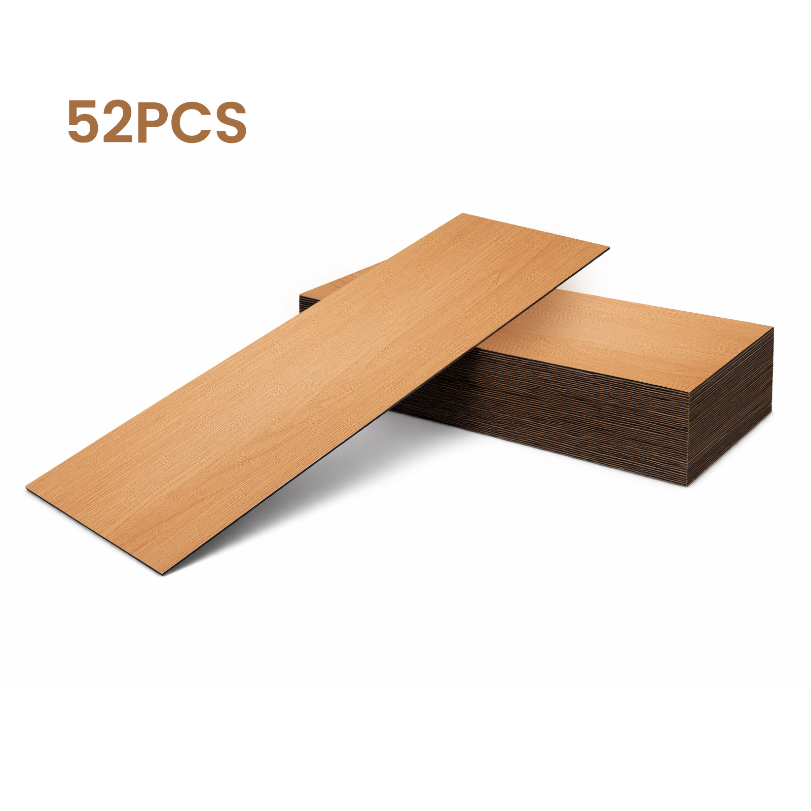 TEMU 52pcs Stair Step Floor Stickers, Self-adhesive, For Staircase Renovation, Hide Unsightly Wood Grain, Thickened, Anti-slip, Wear-resistant, Floor