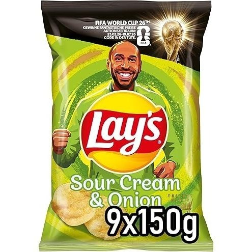 Lay's Sour Creme & Onion 9*150g