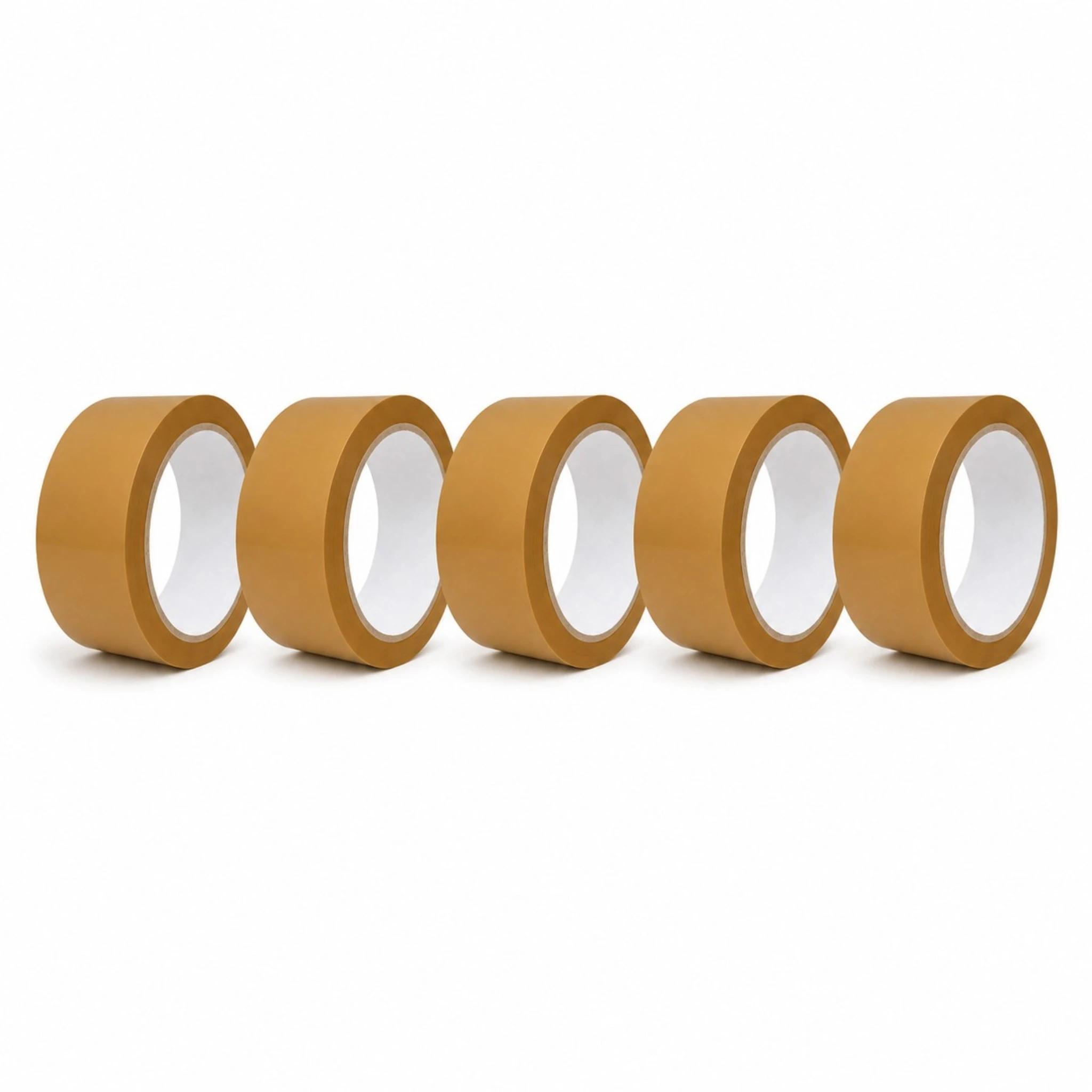 5 Rolls Of Packaging Tape 48 Mm M - Industrial Adhesive Tape For Packages, Low-noise Packaging Tape - Adhesive Brown Tape For Cartons, Moving Boxes