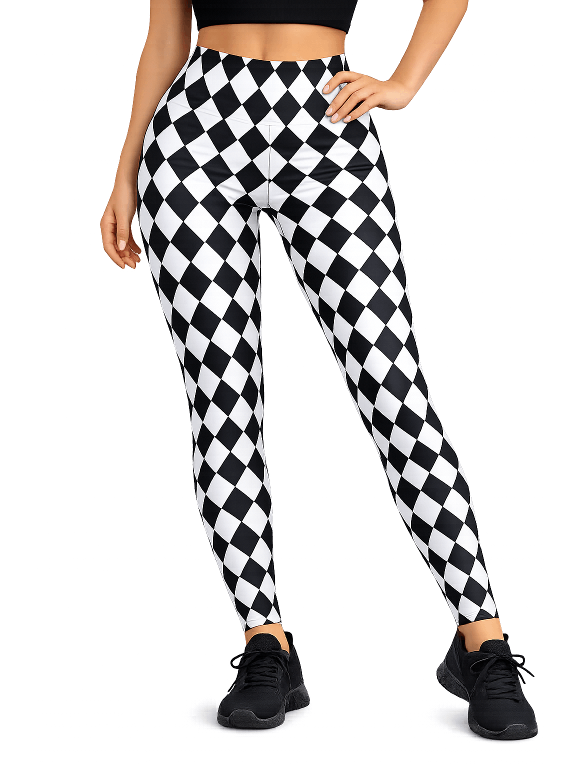 Ladies Printed High Waist Stretch Leggings