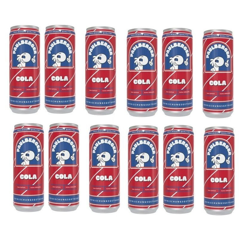 12-pack Paulberger Cola, 0.33l, Includes One-way Deposit, Refreshing Beverage